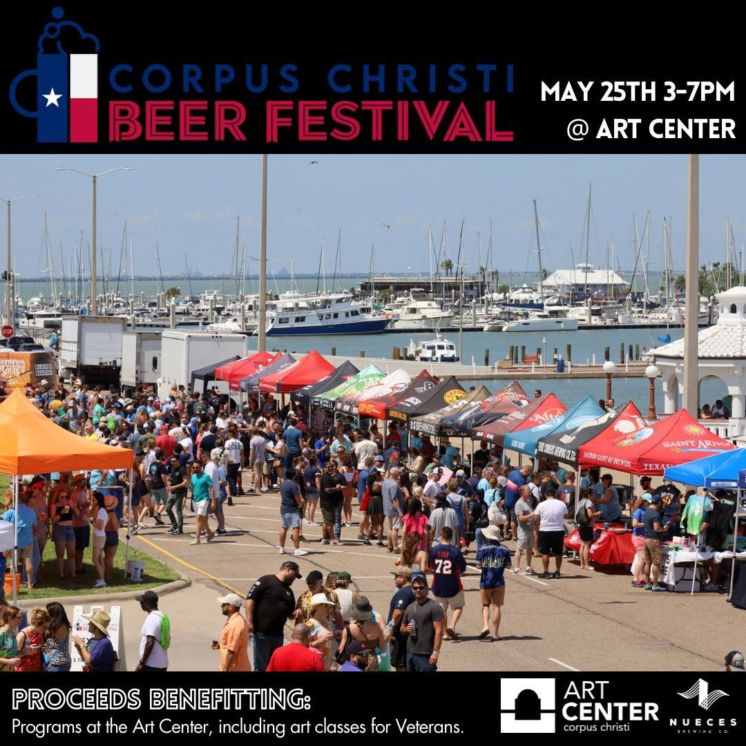 An advertisement for the corpus christi beer festival