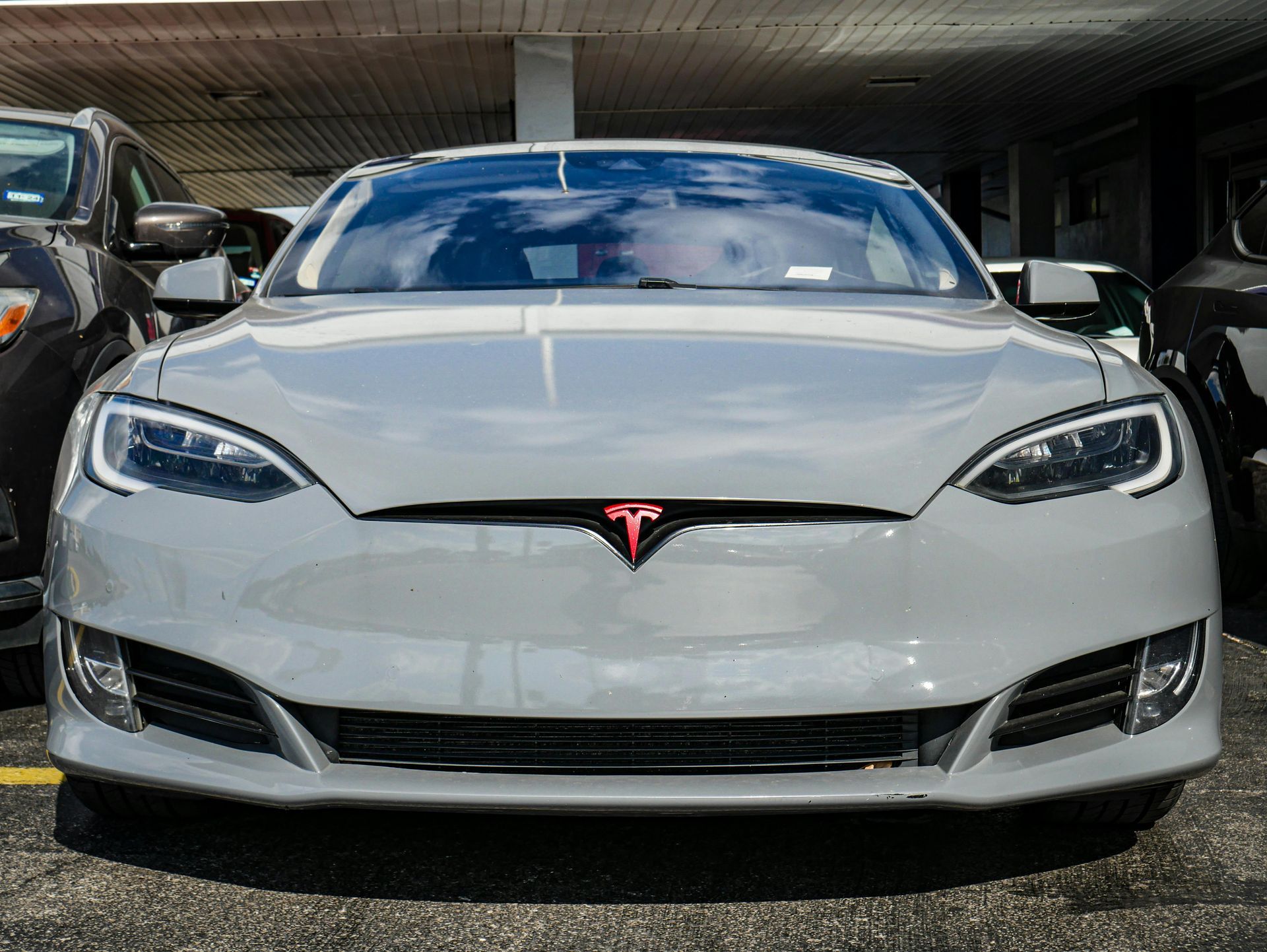 Tesla Car with Paint Protection Film