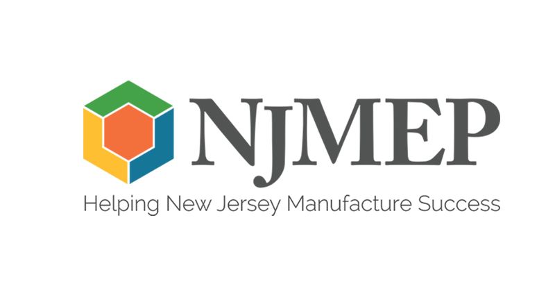 A logo for njmep helping new jersey manufacture success