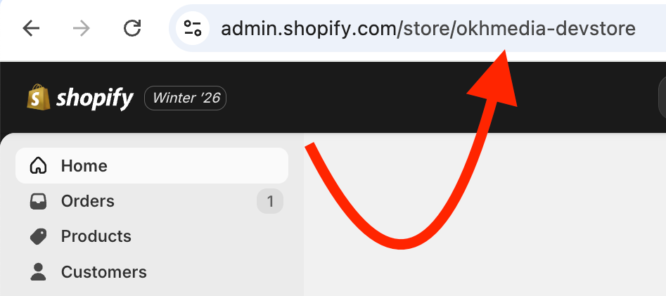 StoreURL Shopify nettbutikk