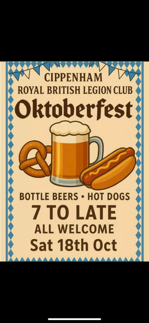 Octoberfest at the Cippenham Royal Briish Legion Club