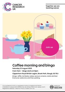 Coffee Morning in support f Cancer Research