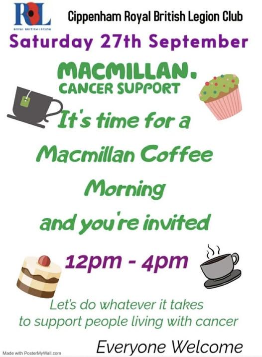 Coffee Morning in support of Cancer Research