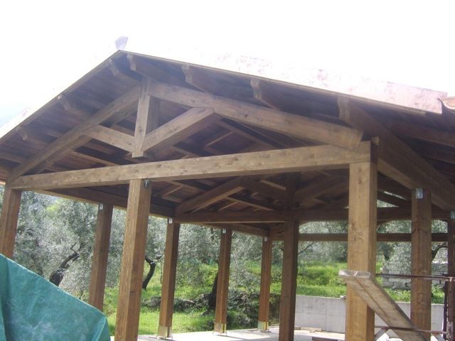 copertura in legno