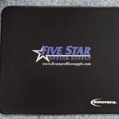 A mouse pad from five star office supplyy