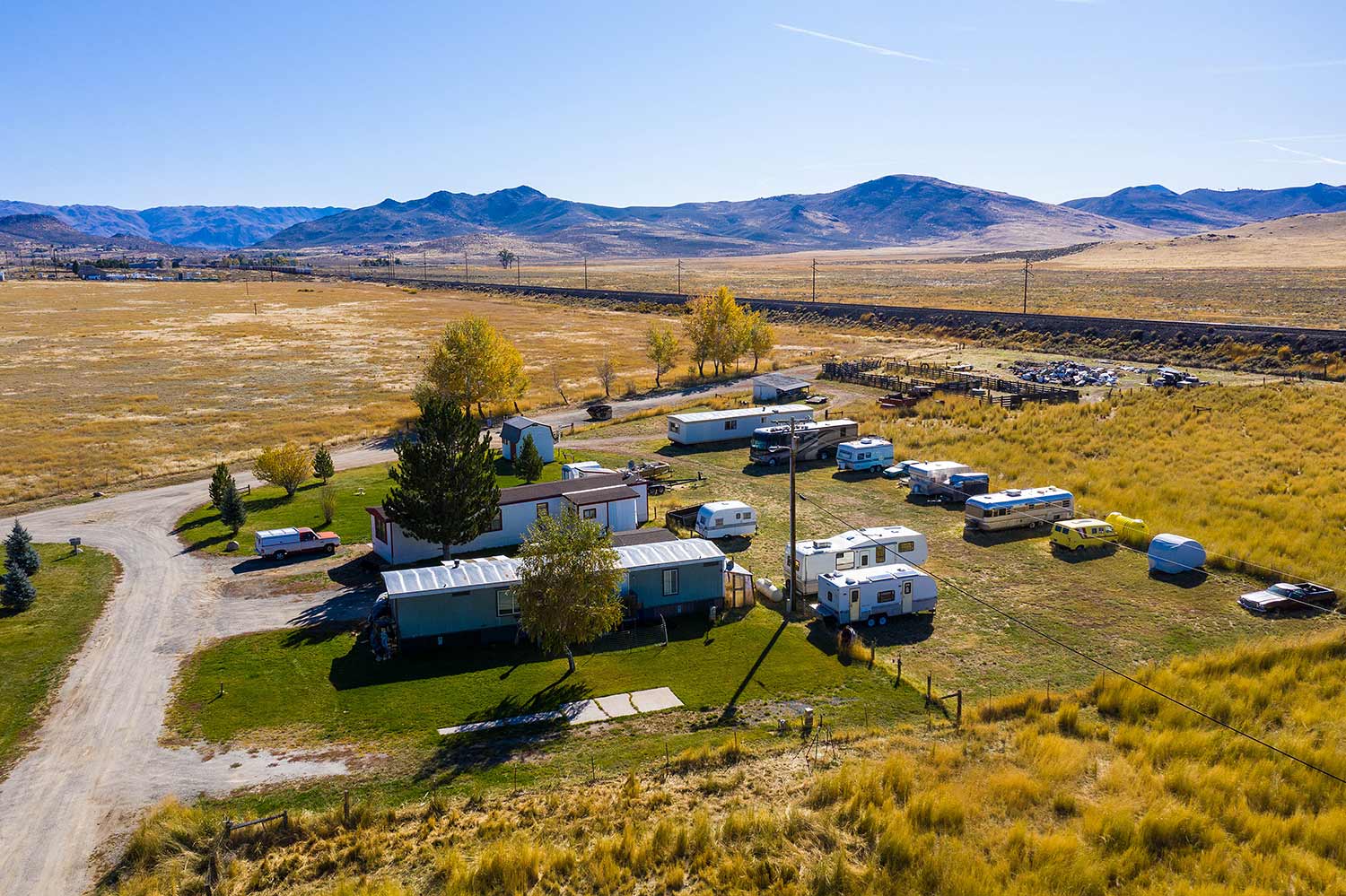 Aerial shot of Meadow Edge Park