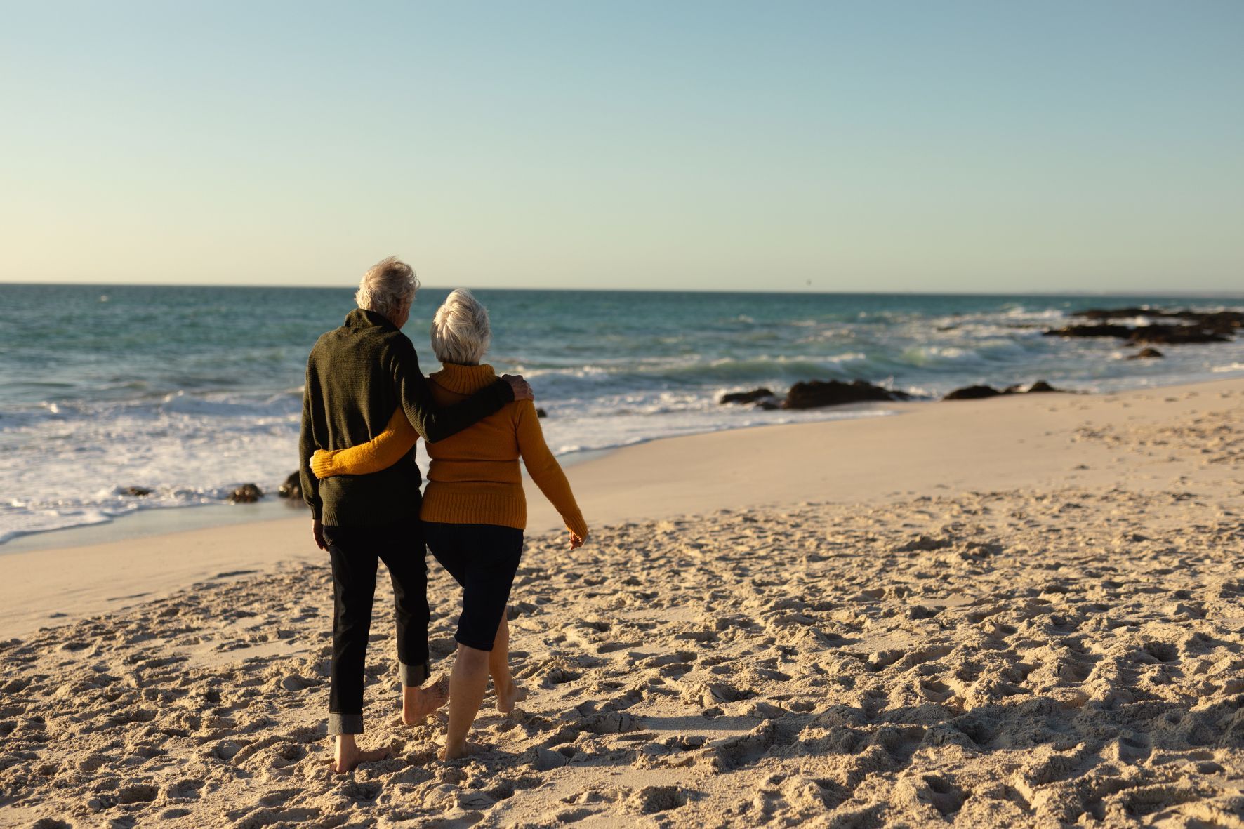 Couple on Florida beach