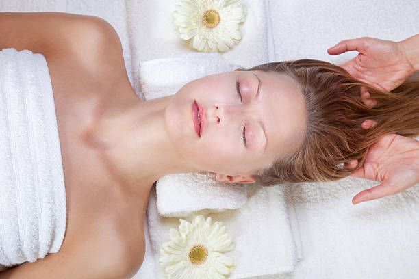 Woman Getting A Facemask — McKinney, TX — Athena Day Spa 