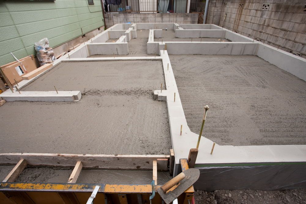 A Concrete Base For A House Is Being Built — Lonnie Henderson Concreting In Kurri Kurri, NSW