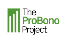 The logo for The ProBono Project features a green icon of three rising bars beside the green and black text.