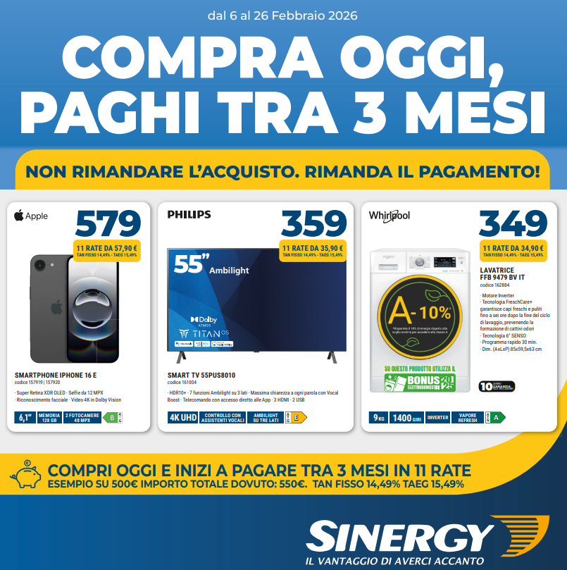 Offerte Sinergy Grosseto dicembre 2025