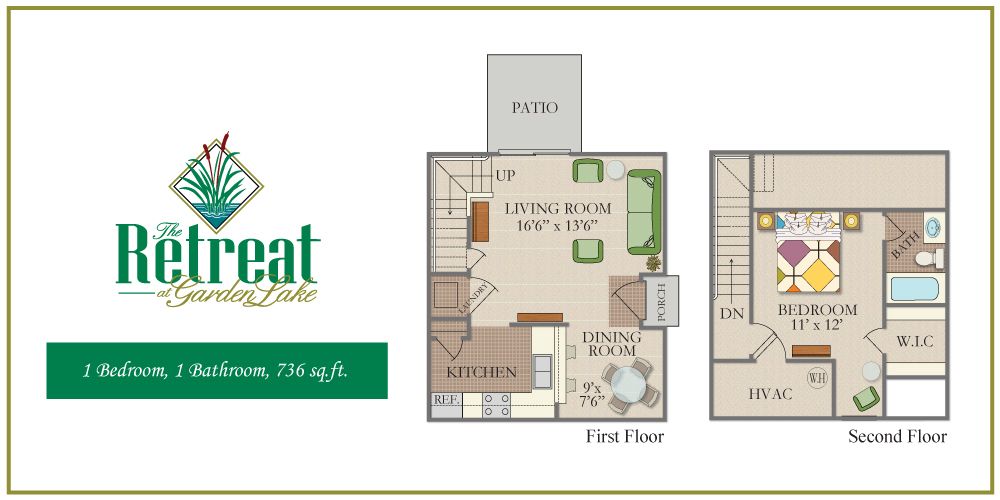 A floor plan for a house called retreat