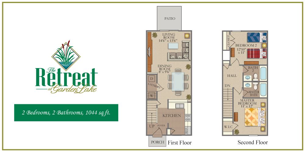 A floor plan for a house called retreat