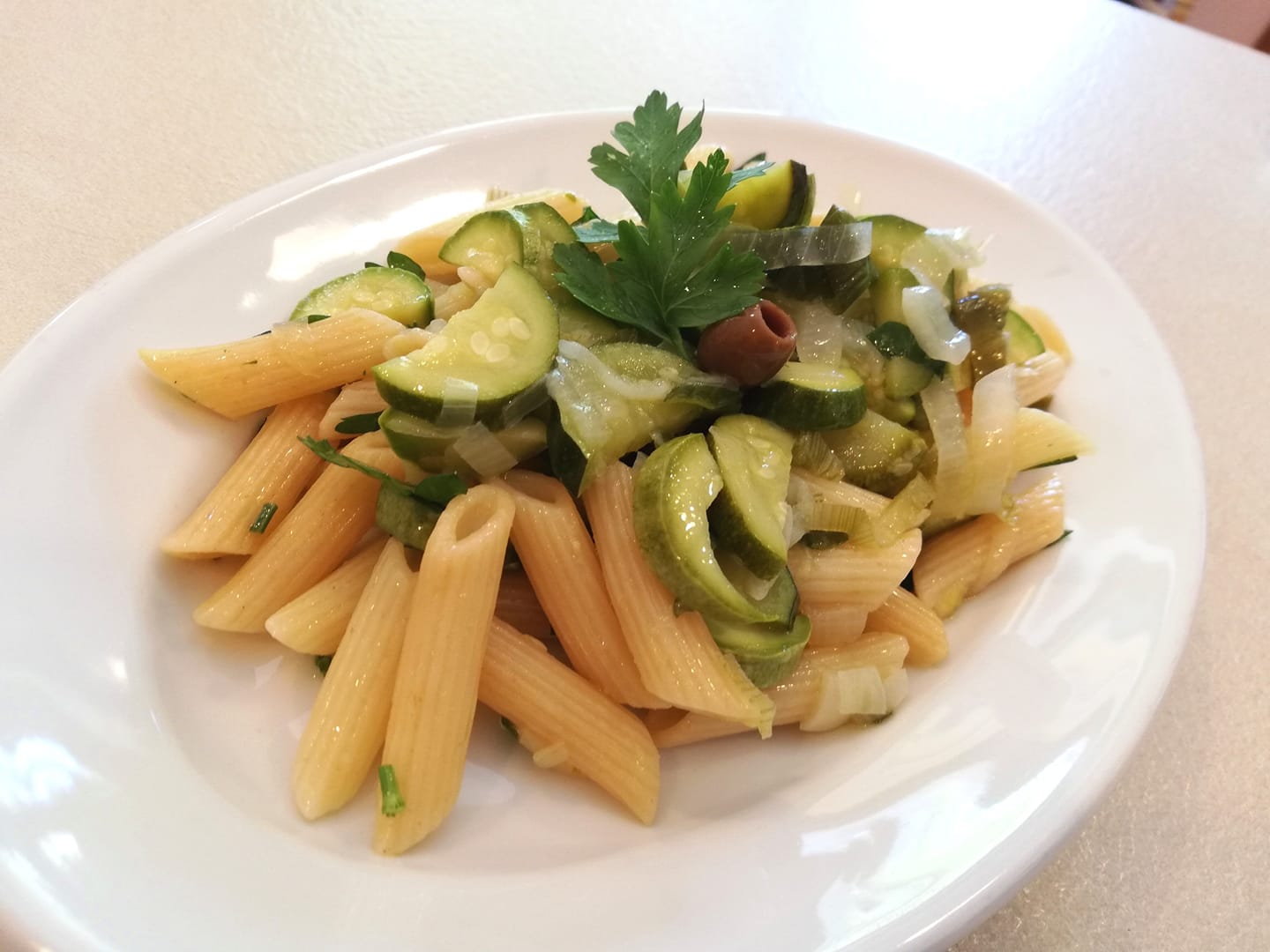 Penne con zucchine