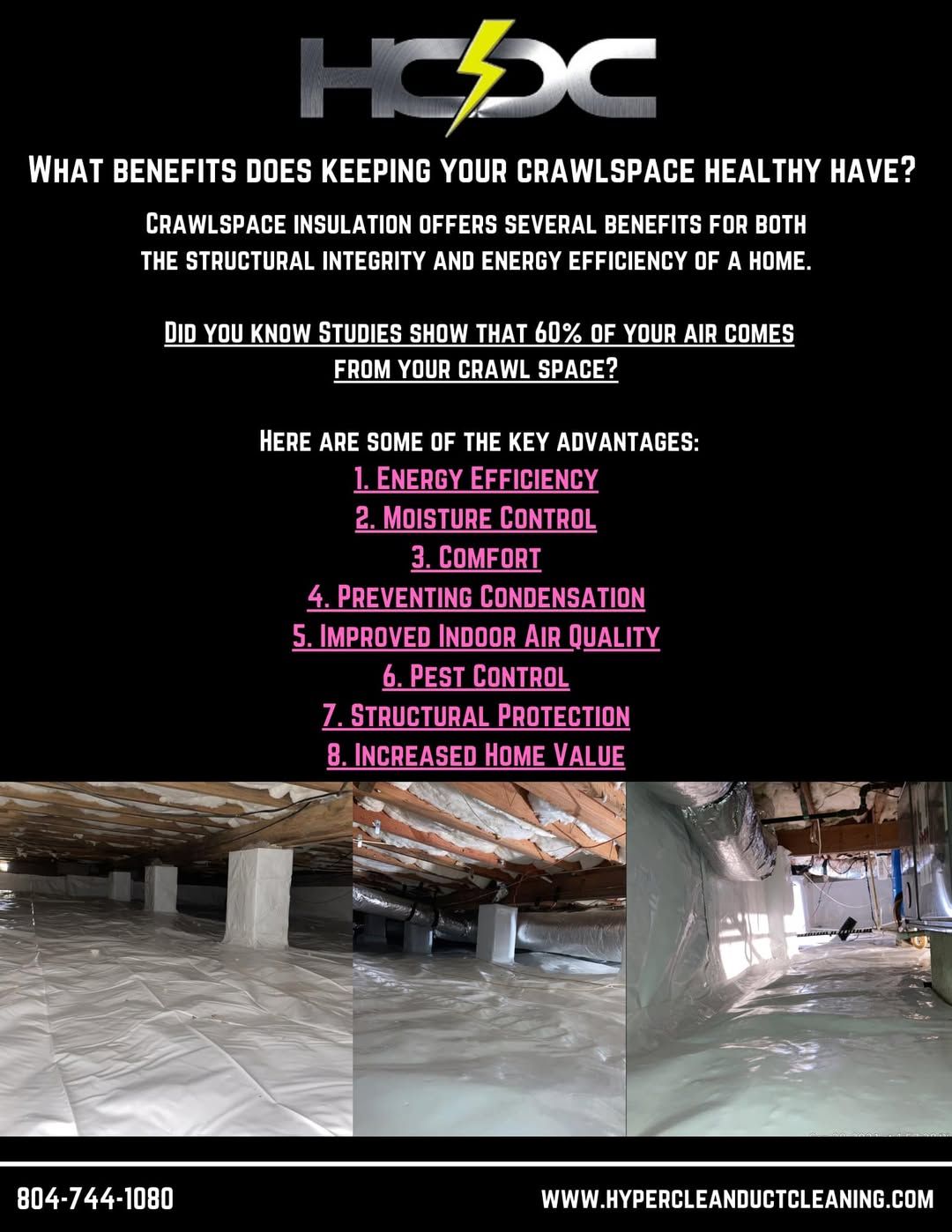 Keeping your crawlspace clean and insulated is essential for maintaining better air quality, energy 