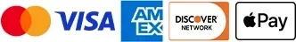 Mastercard, Visa, American Express, Discover, Apple Pay Logos | Angelo's Performance Plus