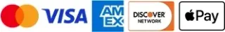 Mastercard, Visa, American Express, Discover, Apple Pay Logos | Angelo's Performance Plus