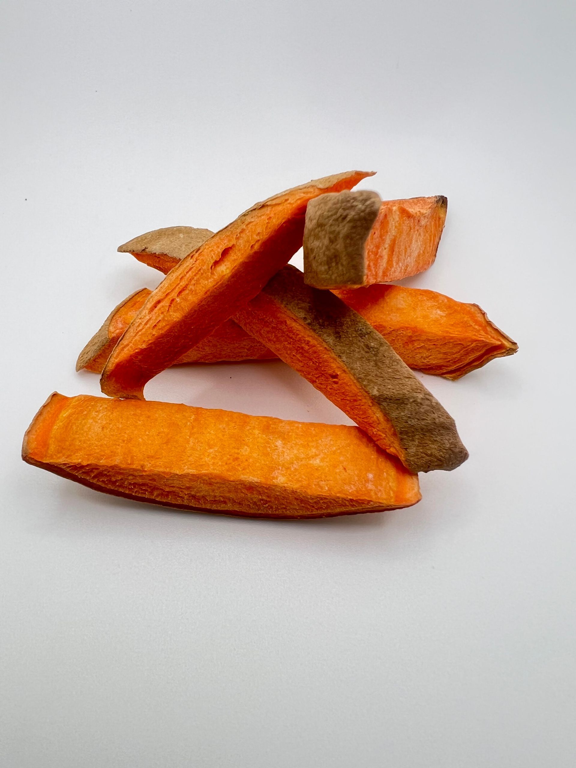 Small arrangement of freeze-dried sweet potato treats