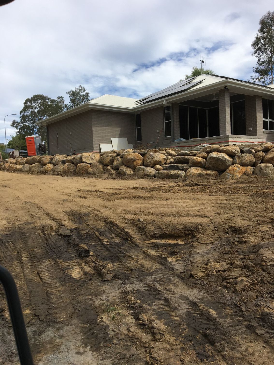 Construction Site with A Partially Built House — A1 Rock This City Truck & Dog Hire In Good Night, QLD