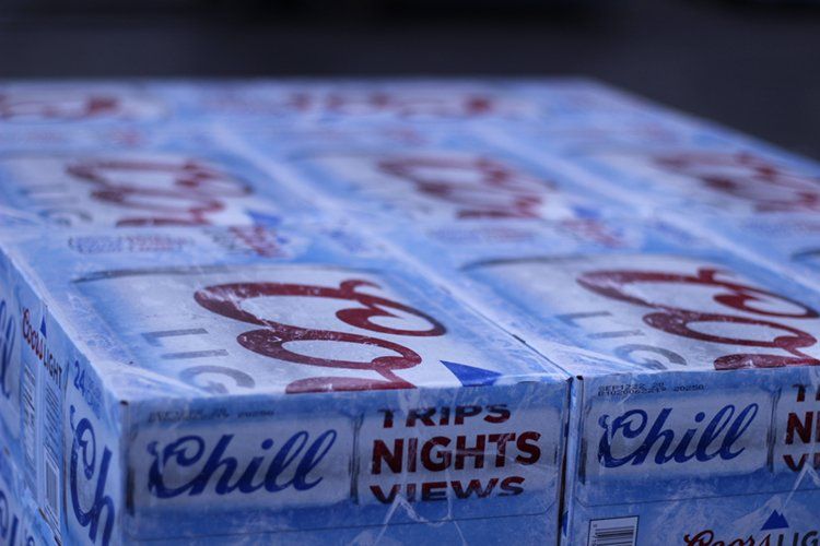 cases of Coors Light