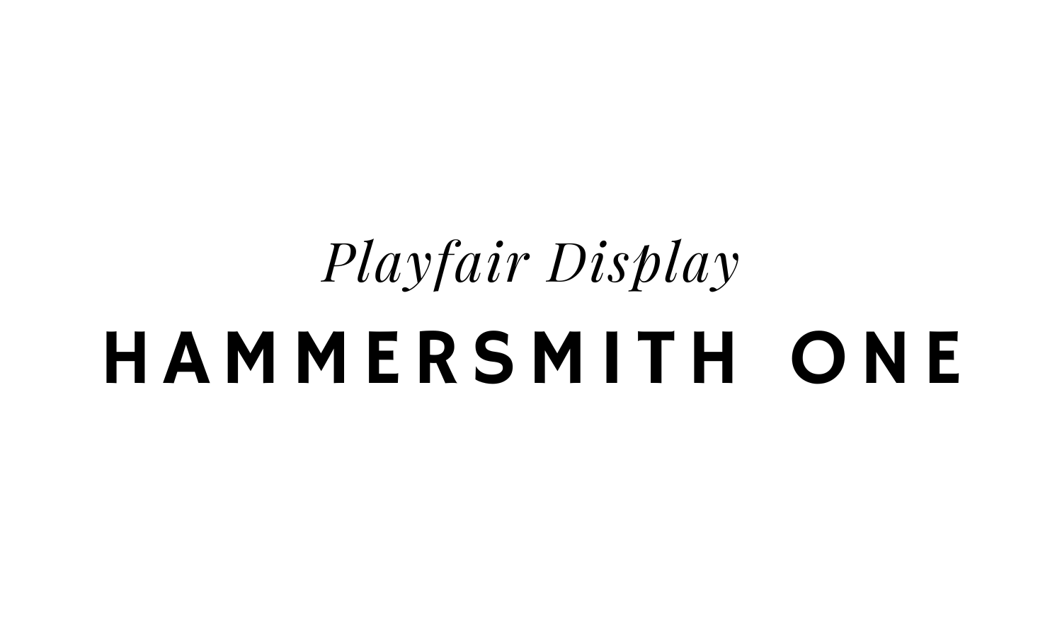 playfair display hammersmith one font combo