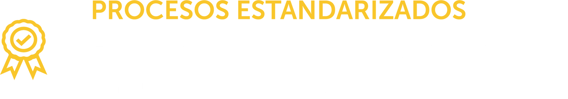 La palabra procesos está sobre un fondo blanco.