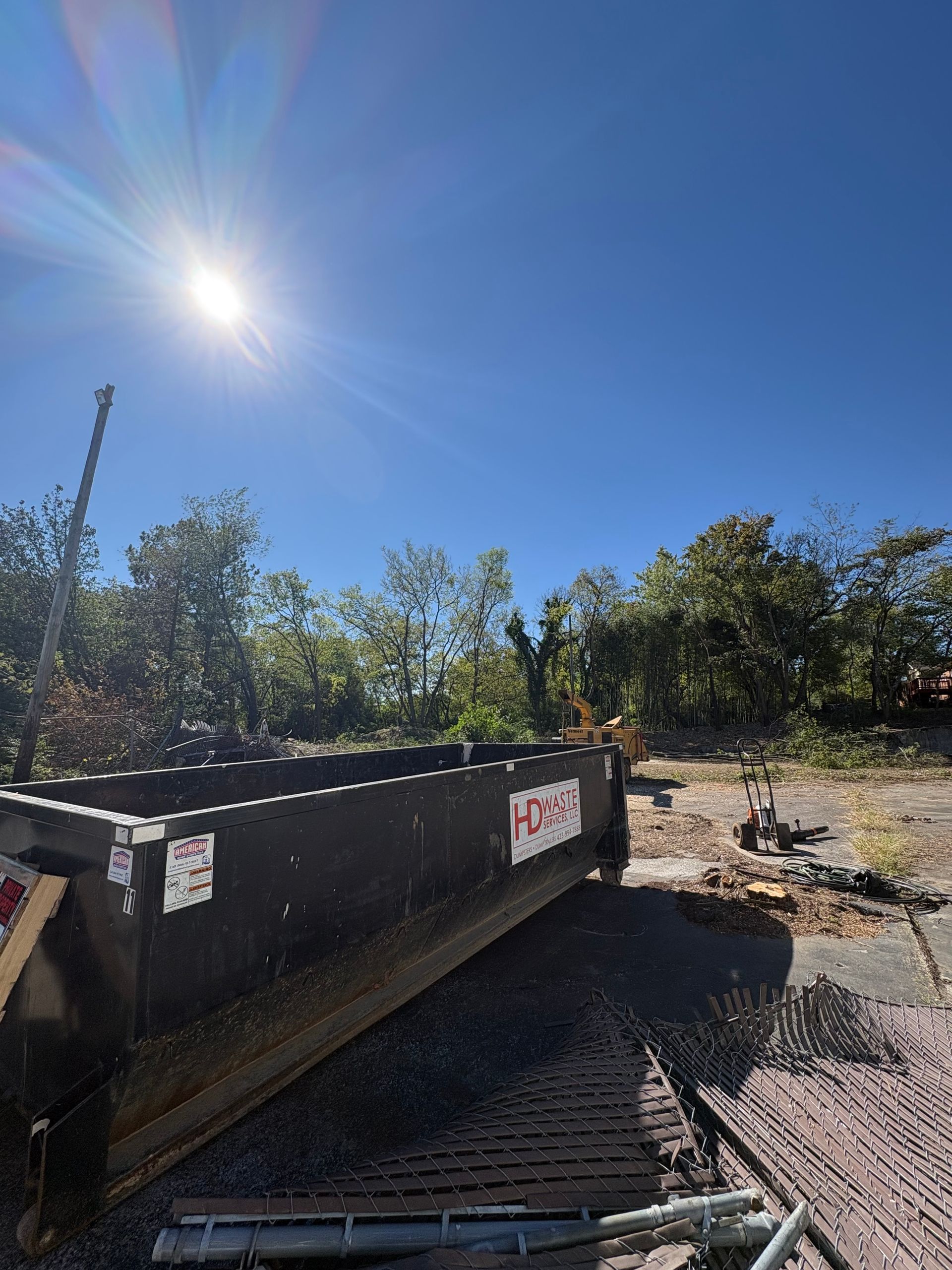 Roll Off Dumpster  at construction site