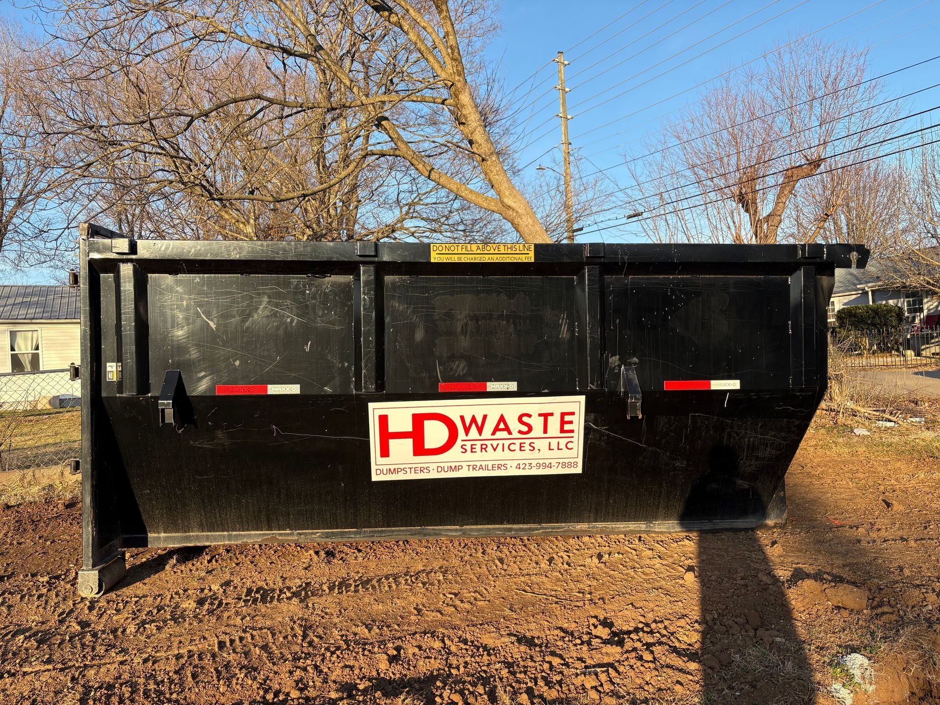 Roll off Dumpster at home cleanout
