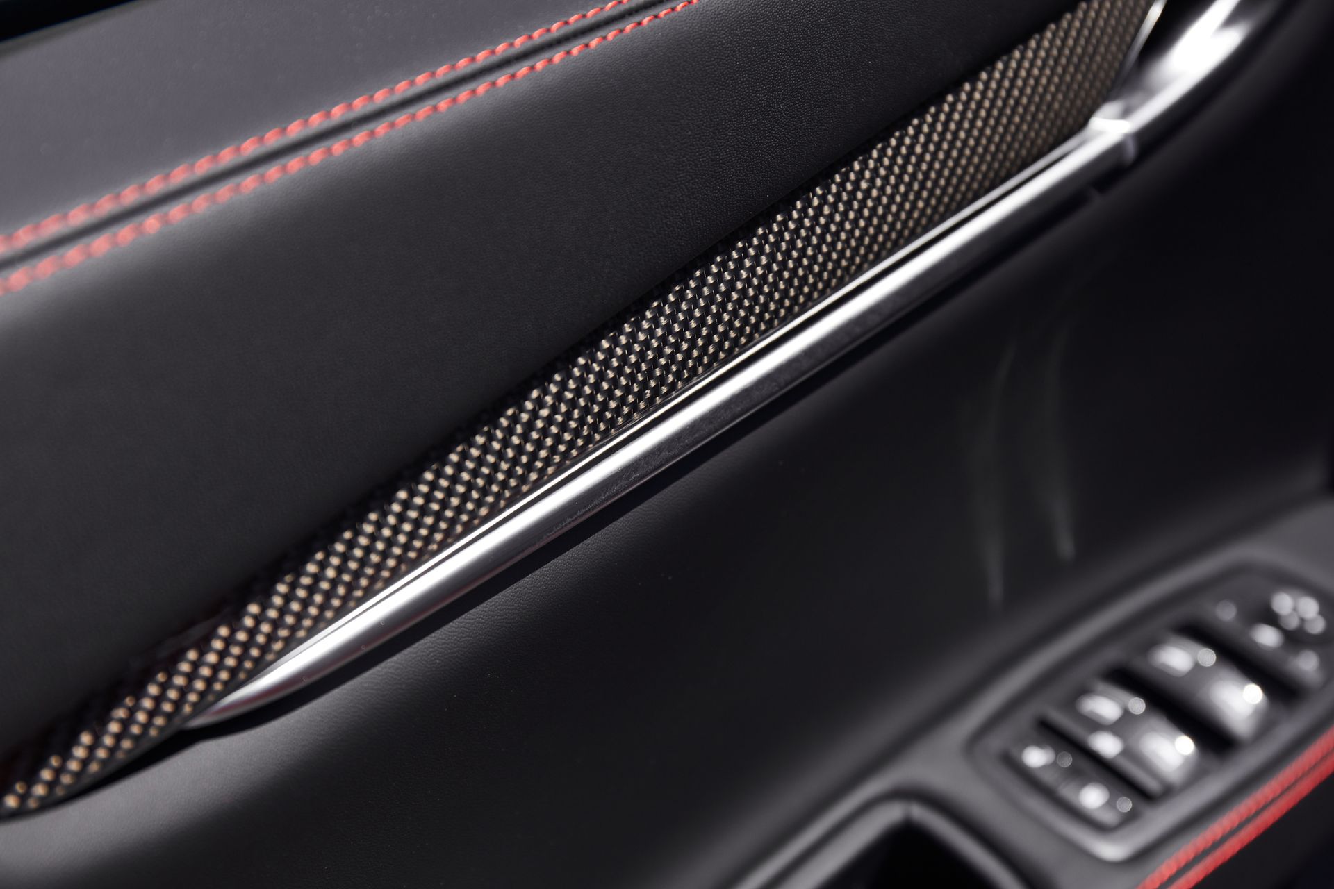 A close up of the inside of a car door