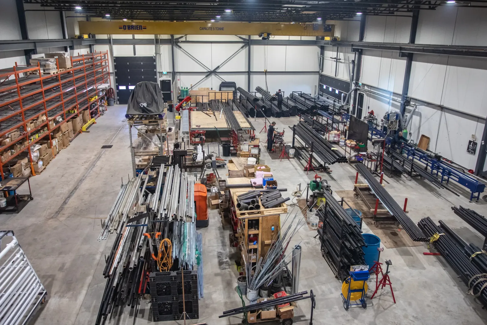 Usine de fabrication au siège social de UNIK à Lévis