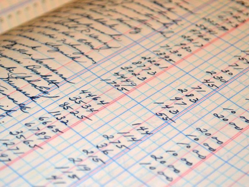 Puslapis su skaičiais