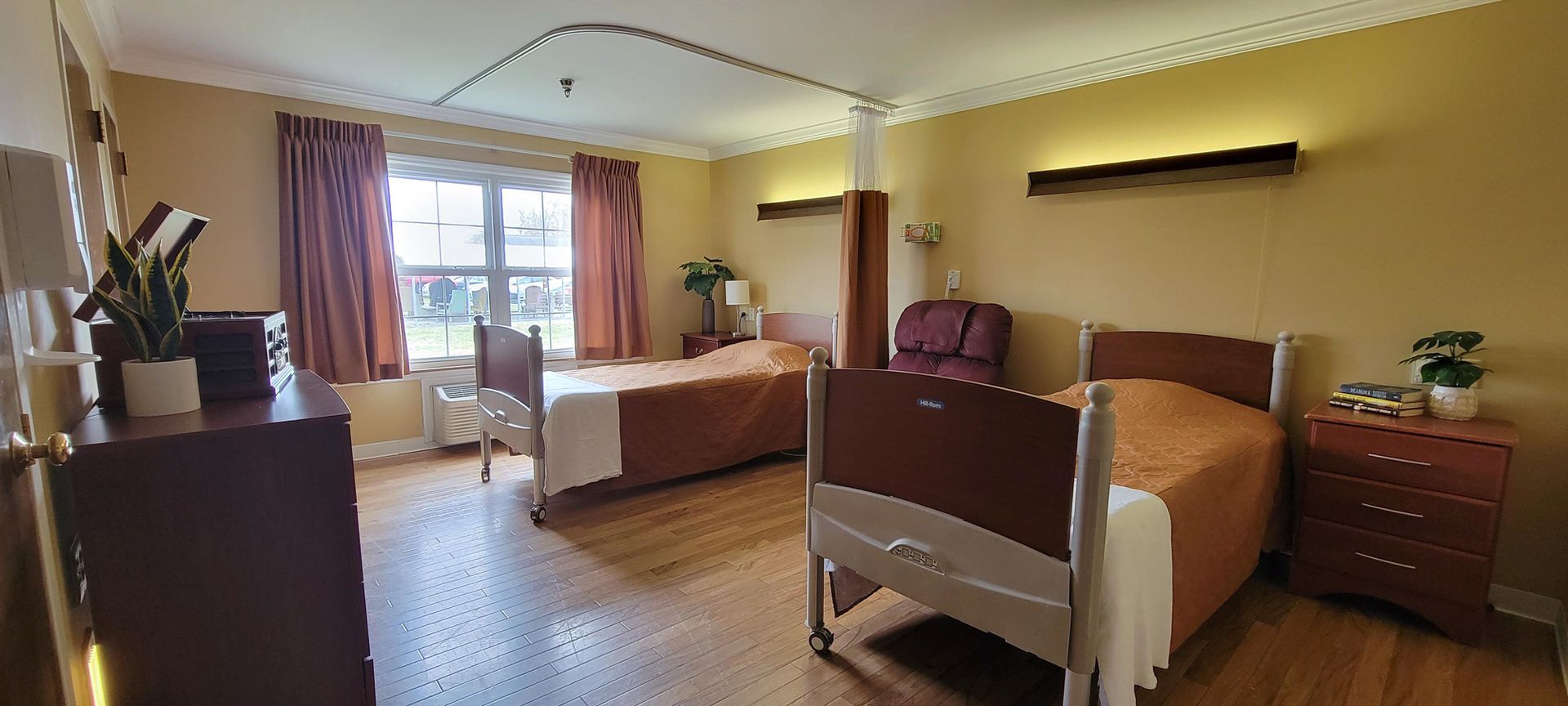 Private resident room at Newburgh Health and Rehab