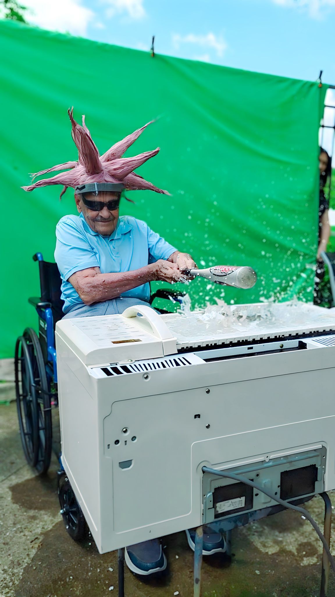 Outdoor activity setup at Newburgh Health and Rehab