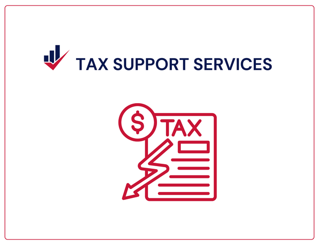 A picture of a tax support service icon with a dollar sign.