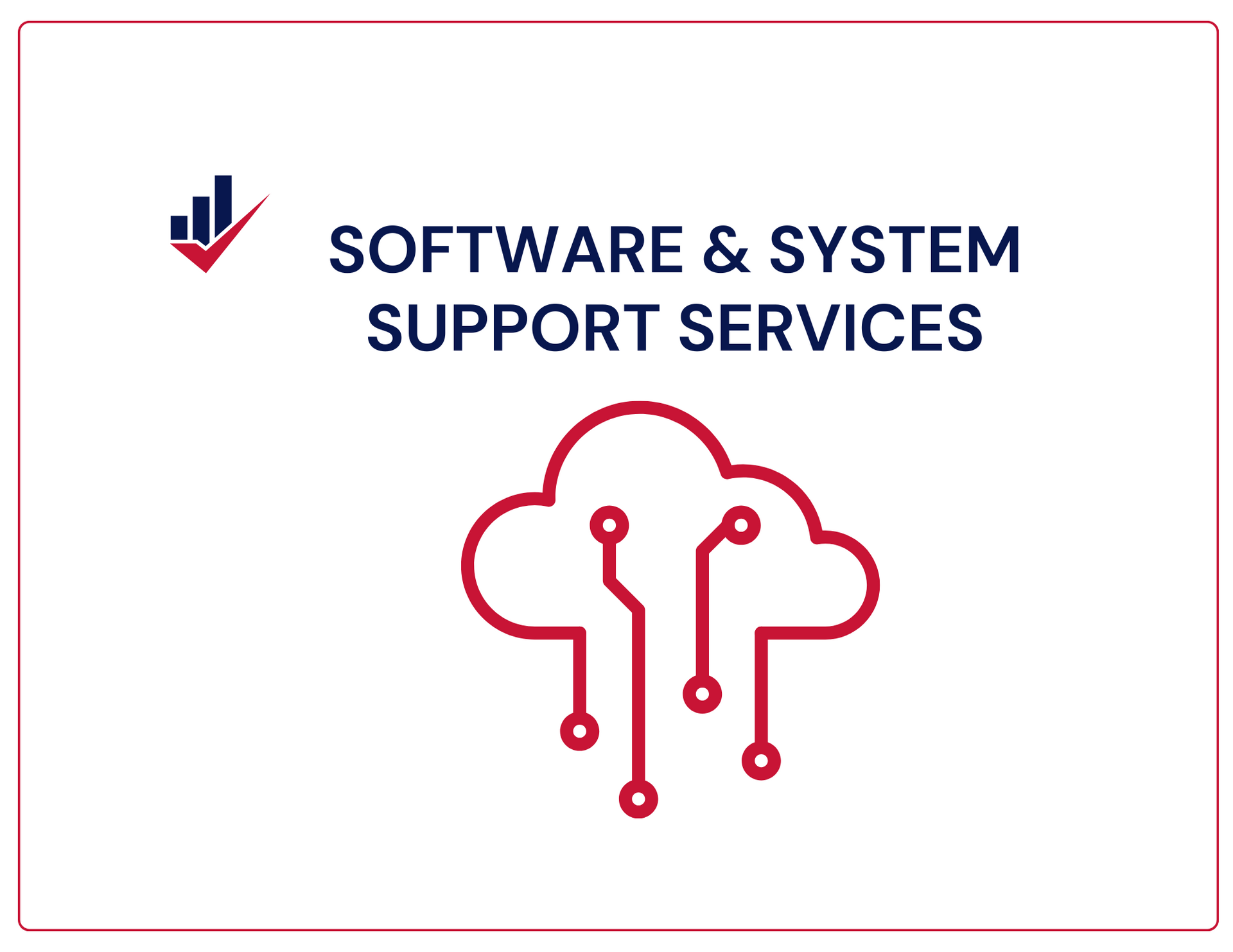 It is a logo for software and system support services.