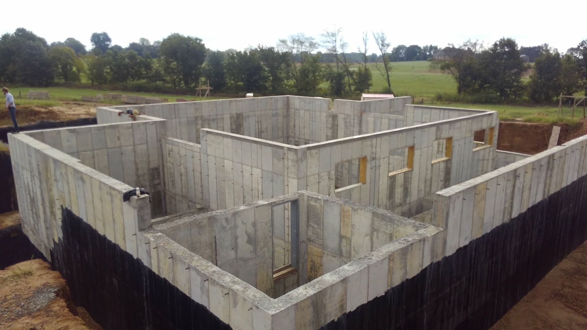 Concrete Walls in Basement