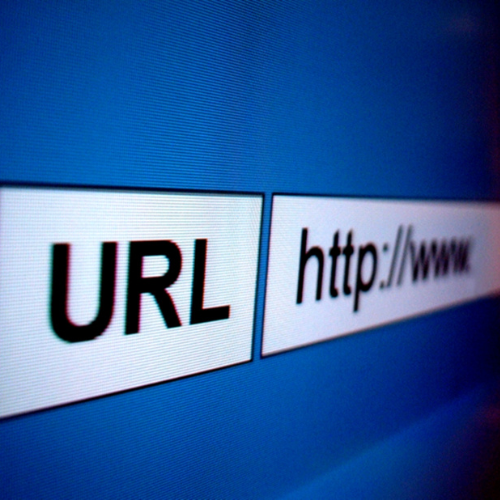 A computer screen shows the url representing Bradenton seo tips for url creation