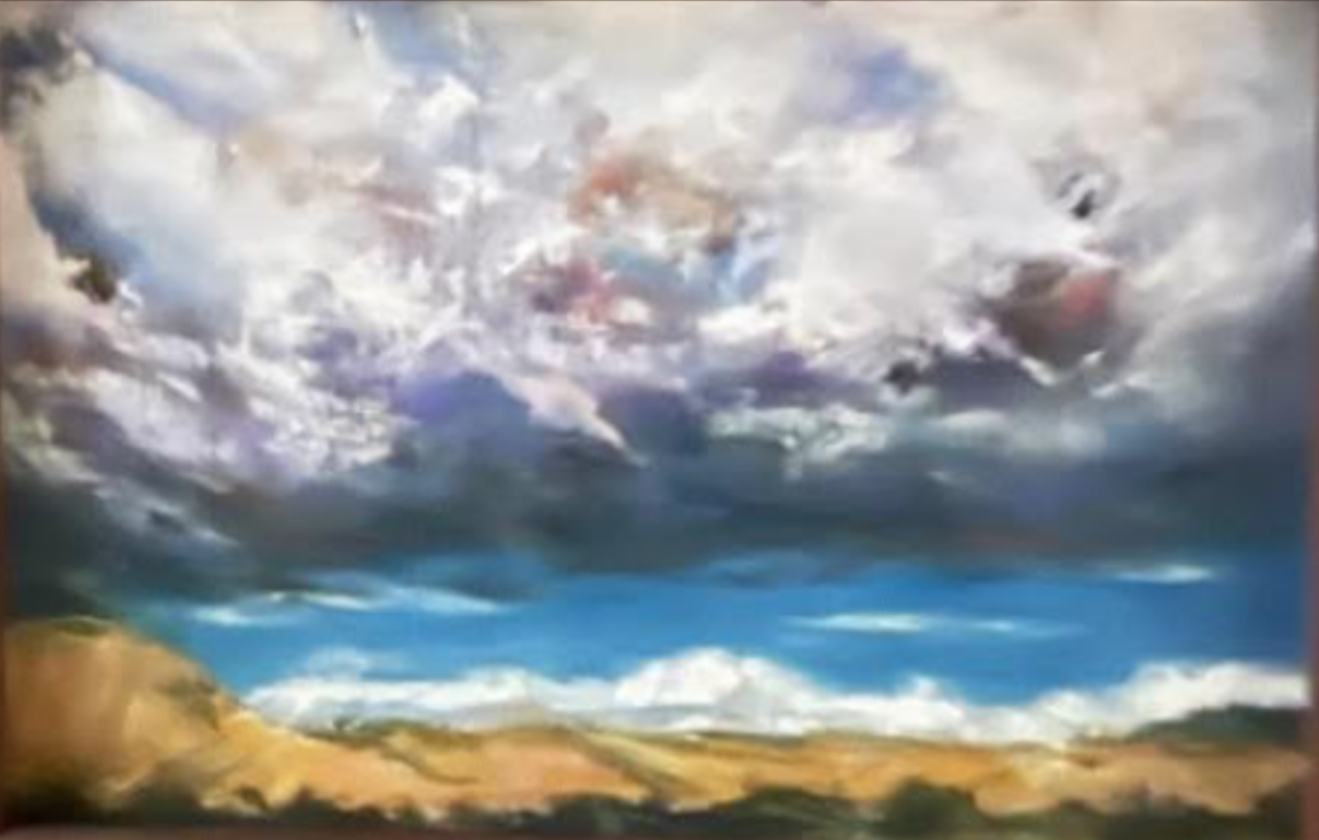 ONCOMING STORM; Helen R Lucero, artist; pastel