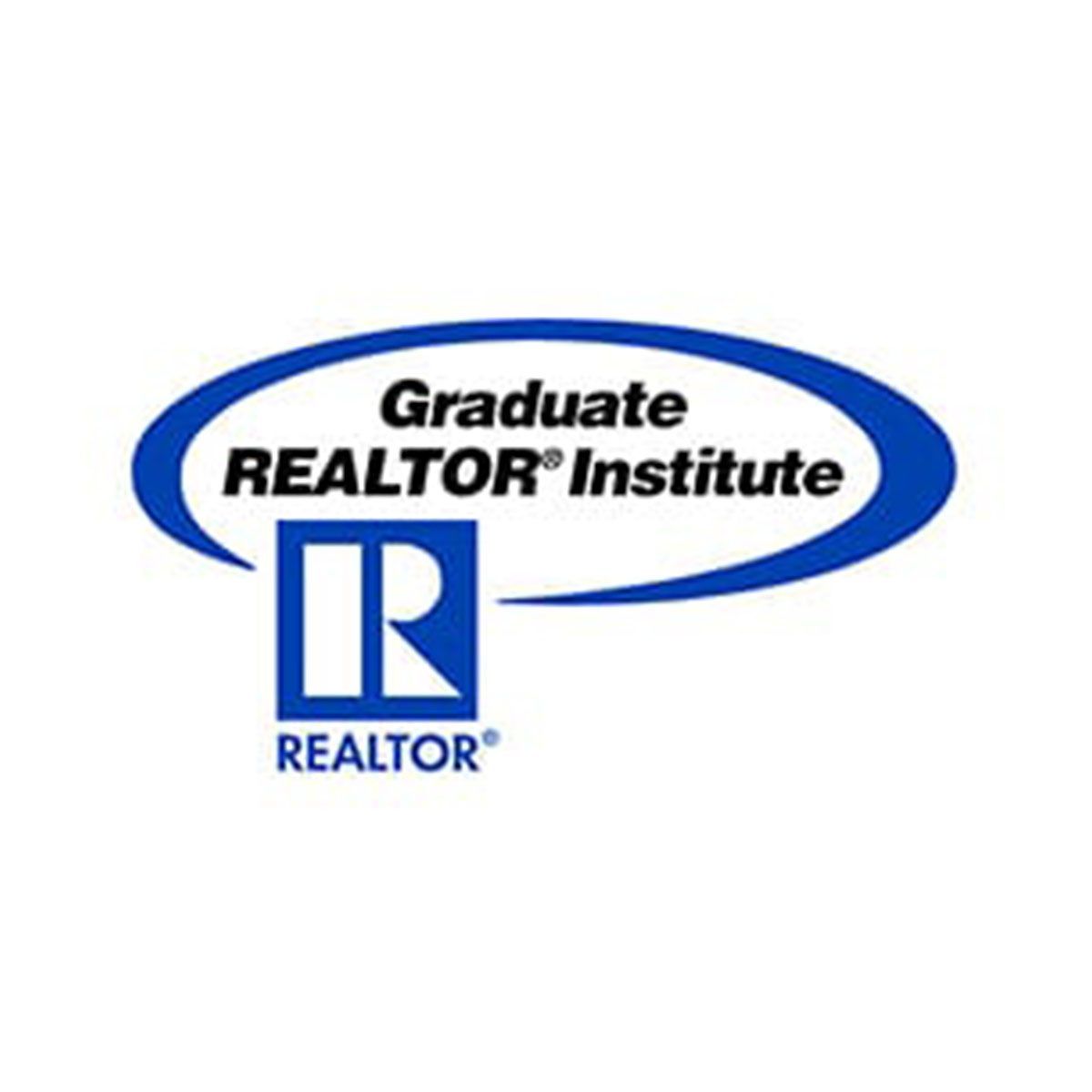 Logo: Blue oval with