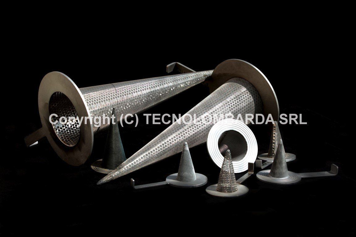 coni per filtrazione industriale