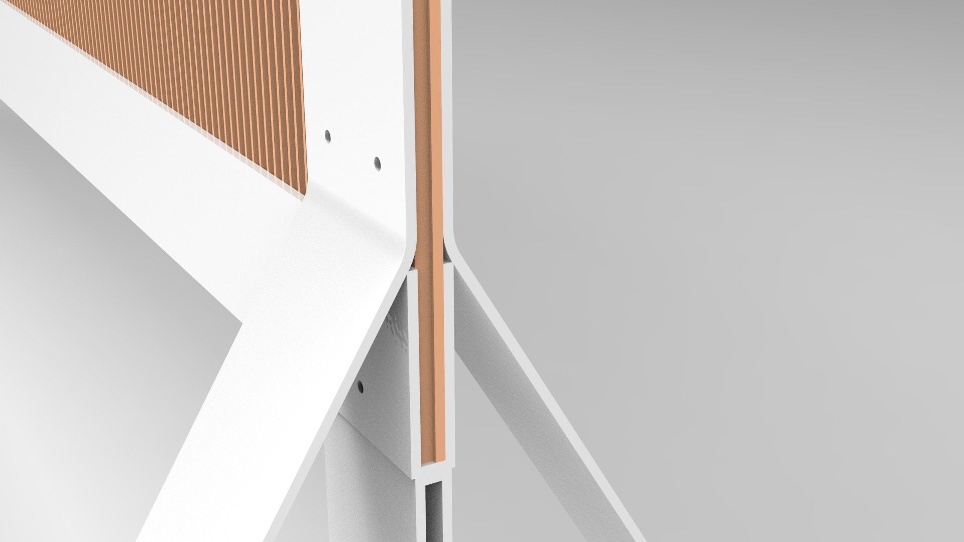 Paréntesis de Mersi Studio son renders en 3D que muestran la eficacia del material reciclado Honext.