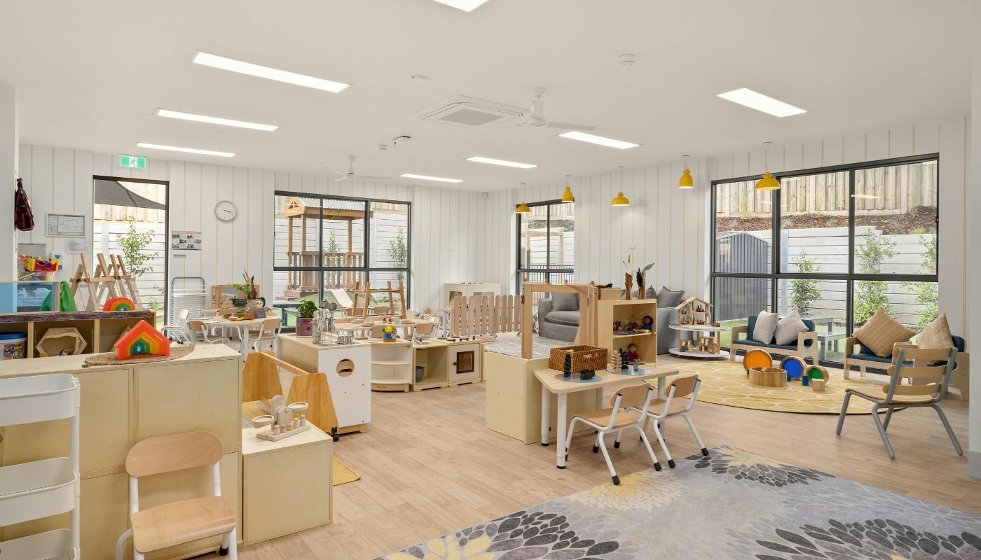 Interior of a childcare center franchise