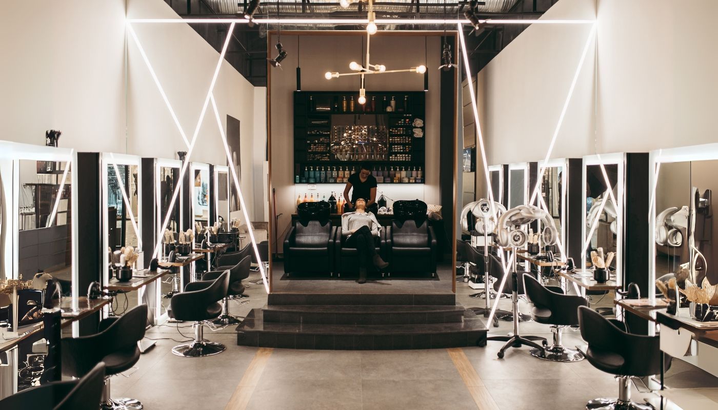 Interior of a hair salon franchise