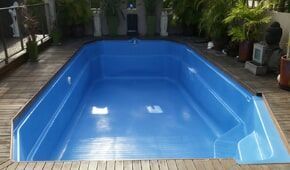 Pool Repairs- After — Fibreglass repairs Central Queensland in Rockleigh Court, Glennella