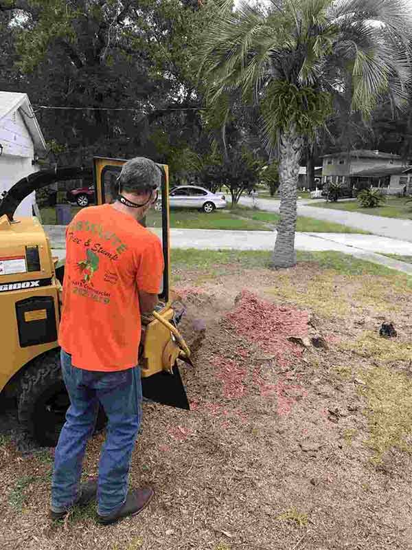 Man in Orange Shirt — Middleburg, FL — Absolute Tree and Stump Inc