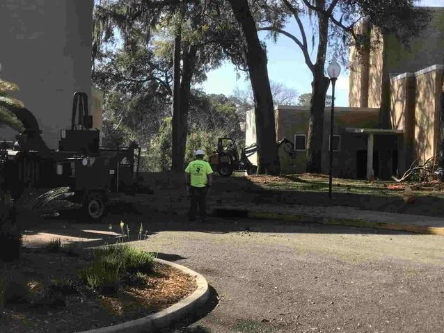 Men with White Hard Hat — Middleburg, FL — Absolute Tree and Stump Inc