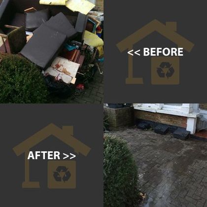 before and after house clearance