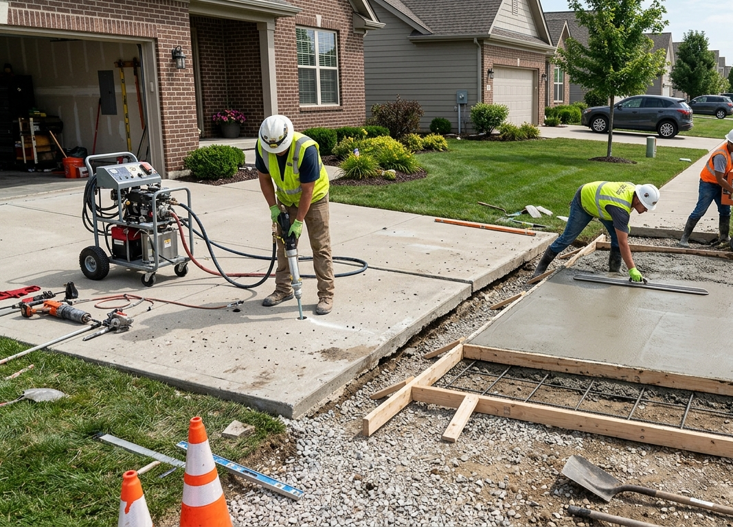 Concrete Lifting vs Concrete Replacement Repair or Replace