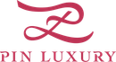 酒紅色風格化的「Z」字母組合圖案，上方為「PIN LUXURY」字樣。