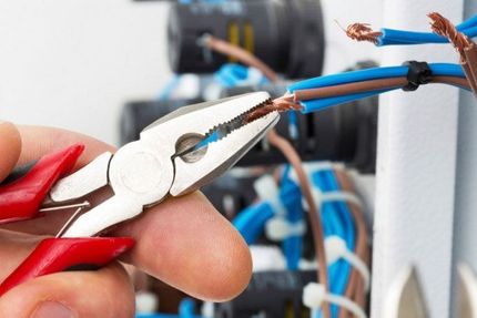 A person is holding a pair of pliers in their hand.